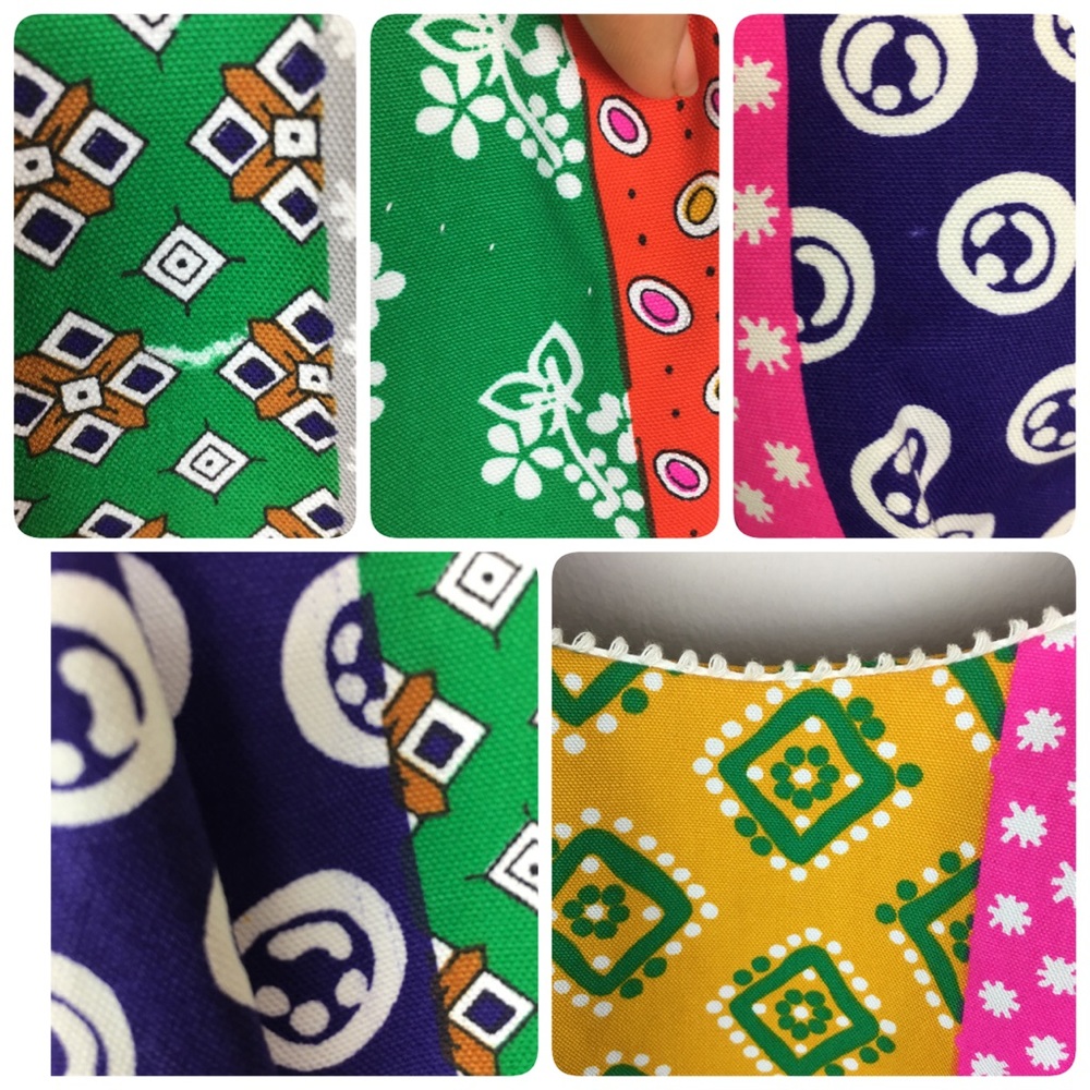 Vintage 60s hippie patchwork matching pant outfit - Picture 15 of 16